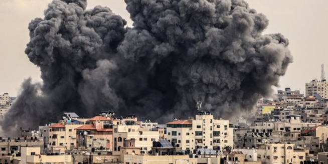 L’ensemble de la bande de Gaza sous le feu incessant des raids israéliens L’ensemble de la bande de Gaza sous le feu incessant des raids israéliens