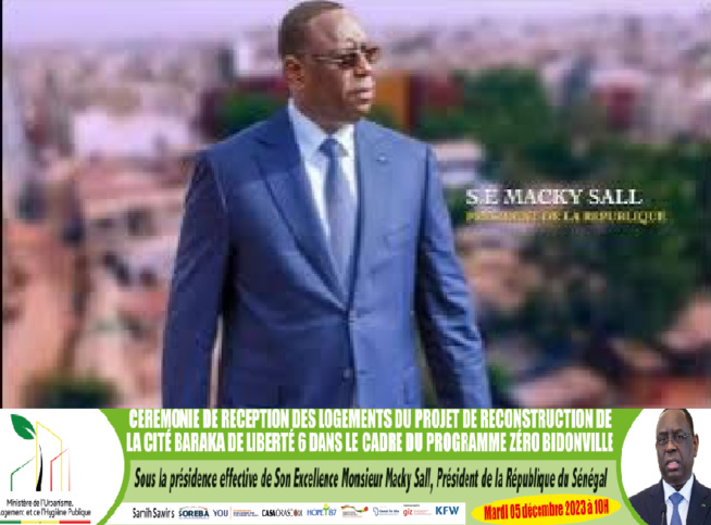 Programme Zéro bidonville urbain : Le Président Macky Sall inaugure demain, les premiers logements de la cité Baraka Programme Zéro bidonville urbain : Le Président Macky Sall inaugure demain, les premiers logements de la cité Baraka