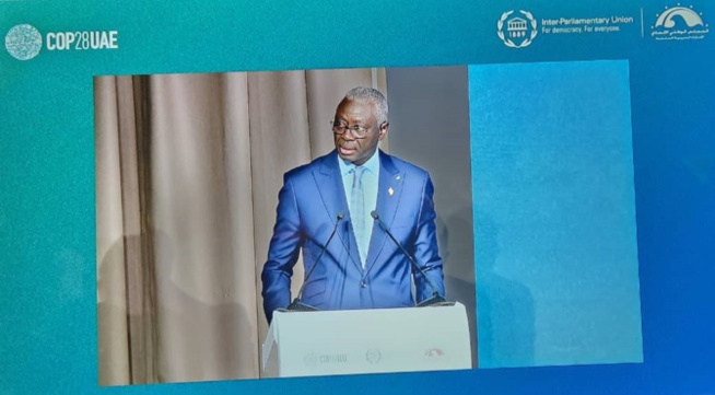 Rencontre parlementaire de la COP28 : Le discours de Amadou Mame Diop, le président de l'Assemblée nationale du Sénégal Rencontre parlementaire de la COP28 : Le discours de Amadou Mame Diop, le président de l'Assemblée nationale du Sénégal