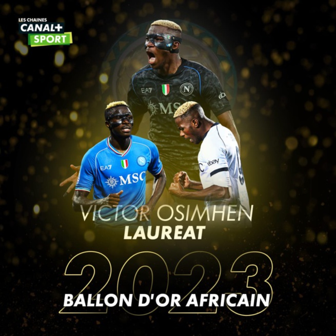 Victor Osimhen remporte le Ballon d'Or africain 2023