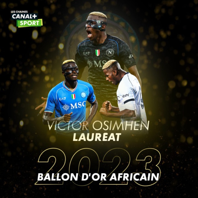 Victor Osimhen remporte le Ballon d'Or africain 2023 Victor Osimhen remporte le Ballon d'Or africain 2023