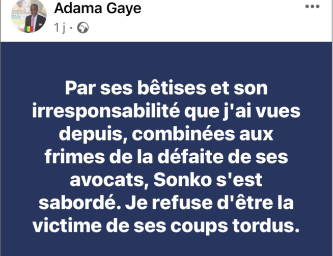 Adama Gaye corrige Sonko : « Il n’est qu’un petit tyran qui s’ignore » (Par Adama Gaye) Adama Gaye corrige Sonko : « Il n’est qu’un petit tyran qui s’ignore » (Par Adama Gaye)