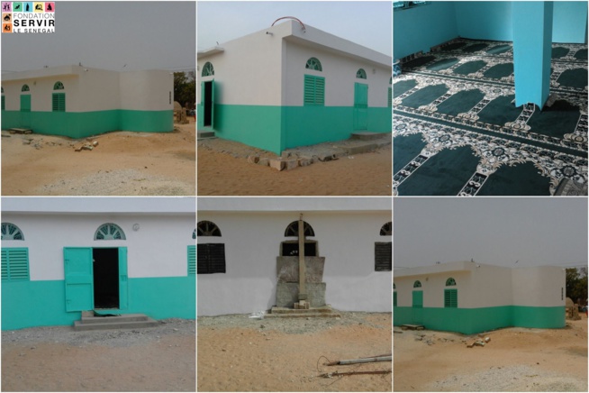 Marième Faye Sall réhabilite la mosquée du quartier Santhiaba de Keur Massar ( Photo avant et après )