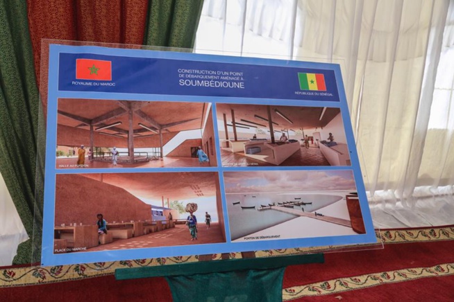 Photos+vidéo - Cérémonie de pose de la première pierre du quai de Soumbédioune présidée par Macky Sall et Mohamed VI Photos+vidéo - Cérémonie de pose de la première pierre du quai de Soumbédioune présidée par Macky Sall et Mohamed VI