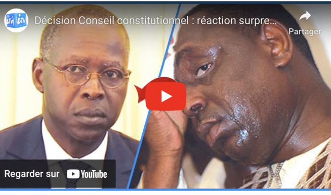 Décision Conseil constitutionnel / Boun Abdallah Dionne réagit :"Il s'agit là d'une révolution juridique"