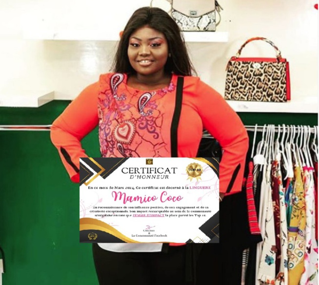 Top 10 des femmes qui ont un impact positif sur leur communauté : Mamico Coco honorée Top 10 des femmes qui ont un impact positif sur leur communauté : Mamico Coco honorée