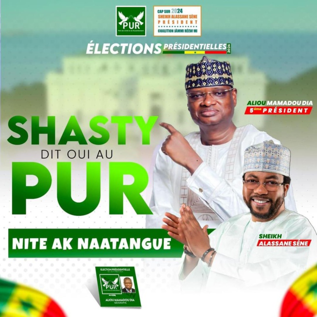 Sheikh Alassane Sene President Coalition Jammi Reew Mi SHASTY2024 rejoint le PUR. Sheikh Alassane Sene President Coalition Jammi Reew Mi SHASTY2024 rejoint le PUR.