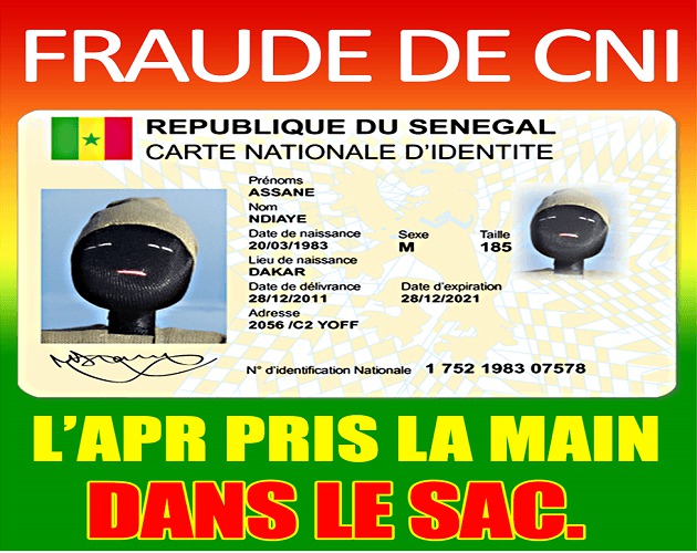Scandale politico-administratif : La Cena confirme la fabrication frauduleuse de cartes d’identité Scandale politico-administratif : La Cena confirme la fabrication frauduleuse de cartes d’identité