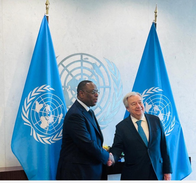 Envoyé spécial du 4P: Macky Sall, ex-président sénégalais, exprime toute sa gratitude à Antonio Guterres, secrétaire général de l’ONU Envoyé spécial du 4P: Macky Sall, ex-président sénégalais, exprime toute sa gratitude à Antonio Guterres, secrétaire général de l’ONU