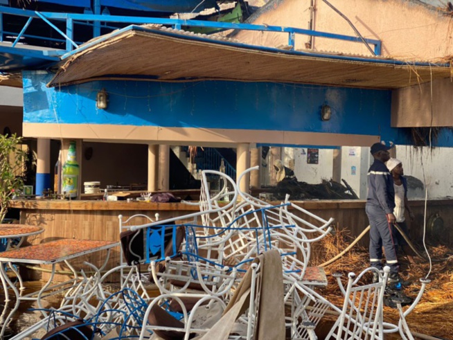 Saly: Hôtel Riviera, établi sur 1200 m2 prend feu et l’incendie a tout ravagé