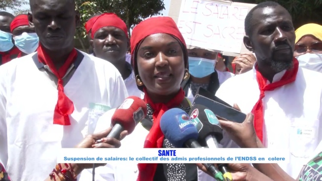 Manifestation contre la suspension de leurs salaires : Un Collectif de l'ENDSS devant le ministère de la Santé