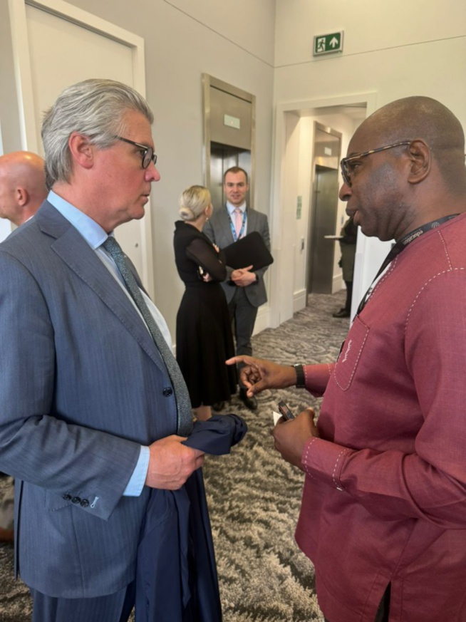 Moustapha Guirassy, Ministre de l’Education nationale, au Forum mondial pour l'Education, Londres 2024 Moustapha Guirassy, Ministre de l’Education nationale, au Forum mondial pour l'Education, Londres 2024