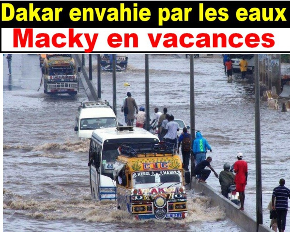 Dakar la capitale de l’émergence PSE sous les eaux…Macky et son gouvernement en vacances (Photos inondations) Dakar la capitale de l’émergence PSE sous les eaux…Macky et son gouvernement en vacances (Photos inondations)