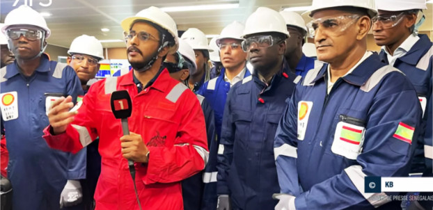 Visite des ministres mauritanien et sénégalais sur le navire Fpso: «Le projet Gta prêt à 95 %» Visite des ministres mauritanien et sénégalais sur le navire Fpso: «Le projet Gta prêt à 95 %»
