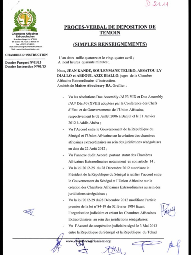 Exclusif / TCHAD 1982 A 1990 : des témoignages accablants contre Idriss Déby dissimulés pendant l'instruction