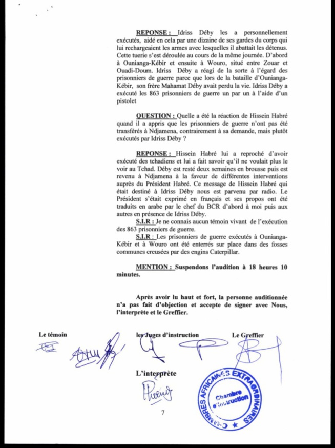 Exclusif / TCHAD 1982 A 1990 : des témoignages accablants contre Idriss Déby dissimulés pendant l'instruction Exclusif / TCHAD 1982 A 1990 : des témoignages accablants contre Idriss Déby dissimulés pendant l'instruction