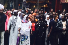En images-Grande marche de la communauté Sénégalaise de France, suite à l'incendie de la rue Myrha (Paris)