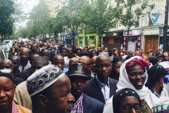 En images-Grande marche de la communauté Sénégalaise de France, suite à l'incendie de la rue Myrha (Paris)
