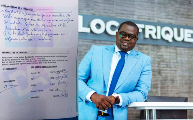 Khadm Ba en garde à vue : 'Il n'est ni Directeur Général ni Représentant de Dermond Oil et Gas Africa', selon ses avocats Khadm Ba en garde à vue : 'Il n'est ni Directeur Général ni Représentant de Dermond Oil et Gas Africa', selon ses avocats