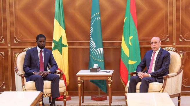 Sommet extraordinaire de l’OCI : Le Président Bassirou Diomaye Faye a eu un entretien fructueux avec son homologue mauritanien, le Président Mohamed Ould Cheikh El Ghazouani Sommet extraordinaire de l’OCI : Le Président Bassirou Diomaye Faye a eu un entretien fructueux avec son homologue mauritanien, le Président Mohamed Ould Cheikh El Ghazouani