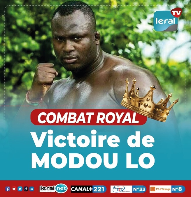 Lutte: Modou Lô déclaré vainqueur conserve sa Couronne Lutte: Modou Lô déclaré vainqueur conserve sa Couronne