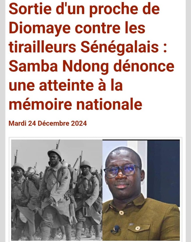 En Vertu de l'article L258 du code pénal Le Haut Conseiller Samba Ndong,le Républicain Convaincu porte plainte En Vertu de l'article L258 du code pénal Le Haut Conseiller Samba Ndong,le Républicain Convaincu porte plainte