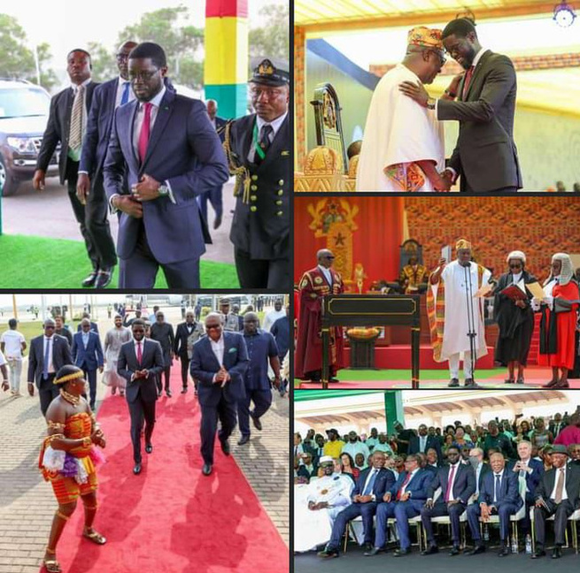 Ghana / Diplomatie : Le Président Bassirou Diomaye Faye assiste à l'investiture de John Dramani Mahama Ghana / Diplomatie : Le Président Bassirou Diomaye Faye assiste à l'investiture de John Dramani Mahama