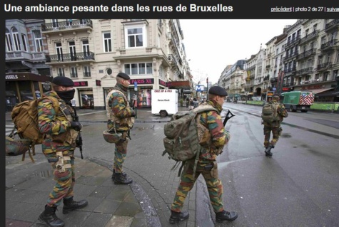 Menace d’attentats : Bruxelles en état d’alerte maximale Menace d’attentats : Bruxelles en état d’alerte maximale