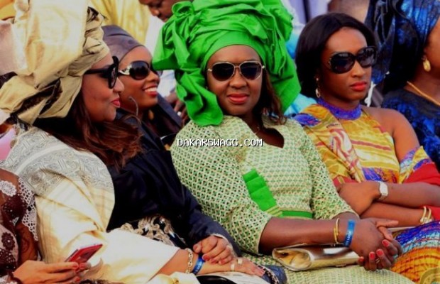 Les filles du président Lamine Diack,Adja et Bineta Laly misent sur un look coloré et stylé