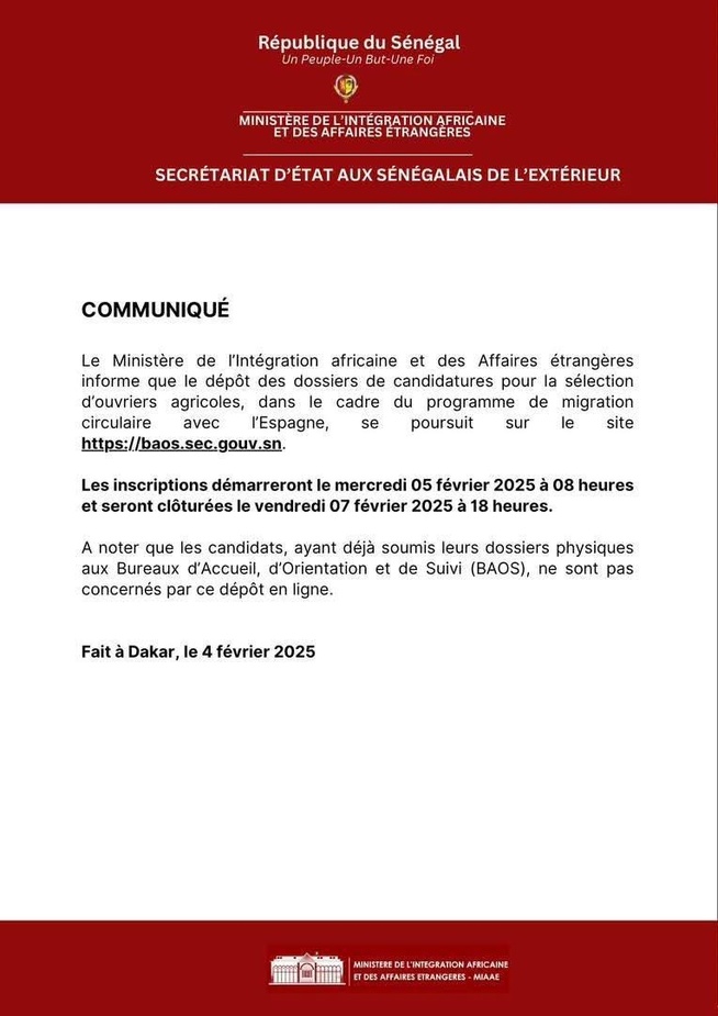 Migration circulaire / Espagne la nouvelle plateforme d'inscription Migration circulaire / Espagne la nouvelle plateforme d'inscription