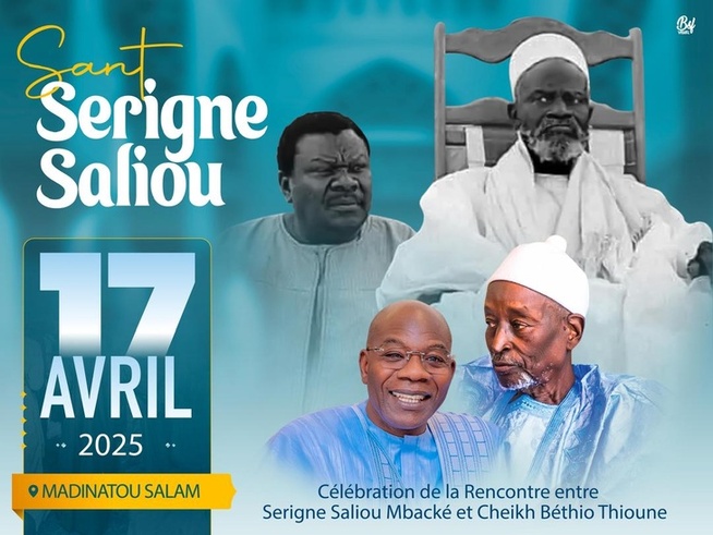 Célébration du 17 avril à Madinatou Salam, fief mythique des Thiantacounes : Serigne Saliou Ndigueul Thioune fait un appel exceptionnel aux fidèles Célébration du 17 avril à Madinatou Salam, fief mythique des Thiantacounes : Serigne Saliou Ndigueul Thioune fait un appel exceptionnel aux fidèles