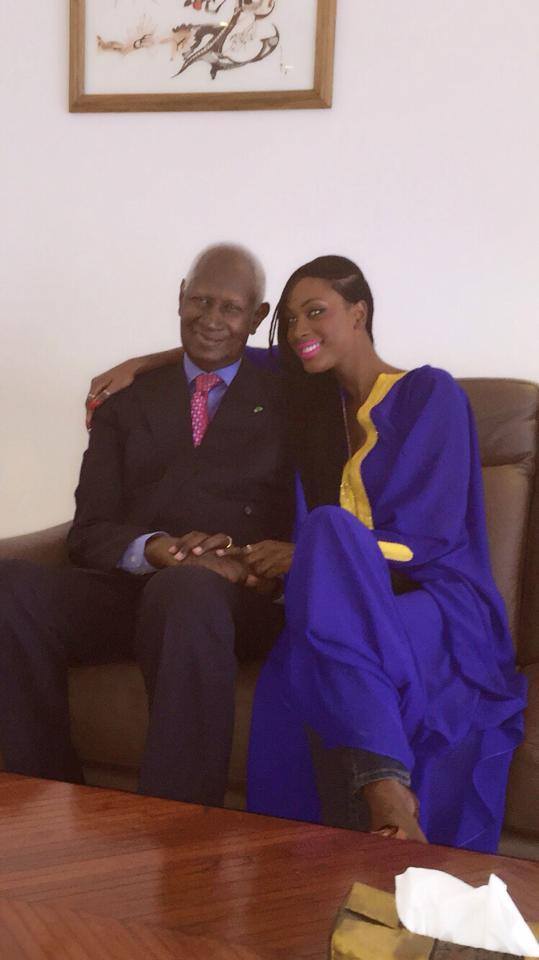 Maty Diouf: Le mignon cliché avec son grand-père Abdou Diouf Maty Diouf: Le mignon cliché avec son grand-père Abdou Diouf
