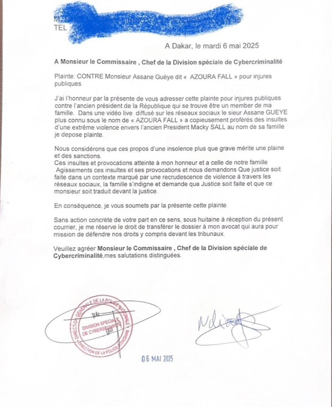 Les sympathisants de Macky Sall dépose une plainte contre l'insulteur publique Azoura Fall de pastef