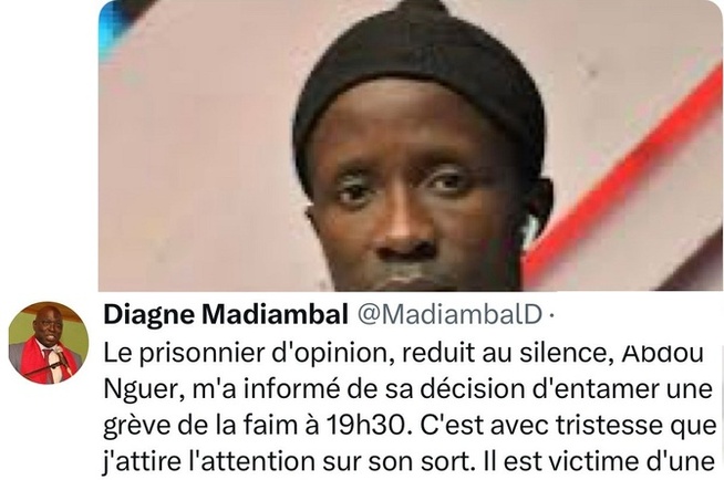 Affaire d’Abdou Nguer : Madiambal Diagne alerte sur son sort et dénonce une justice à deux vitesses Affaire d’Abdou Nguer : Madiambal Diagne alerte sur son sort et dénonce une justice à deux vitesses