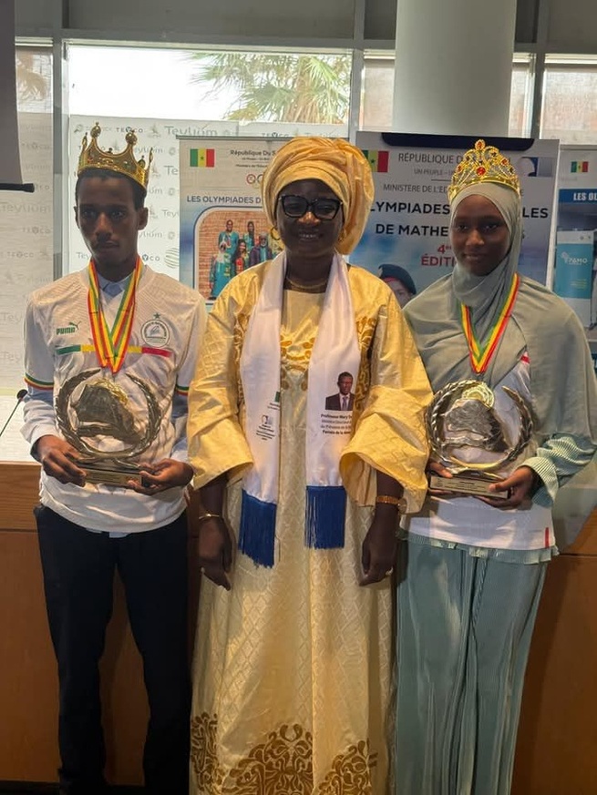 Olympiades nationales de Mathématiques 2025 : Amadou Woury Diallo et Fatoumata Wane couronnés Roi et Reine Olympiades nationales de Mathématiques 2025 : Amadou Woury Diallo et Fatoumata Wane couronnés Roi et Reine