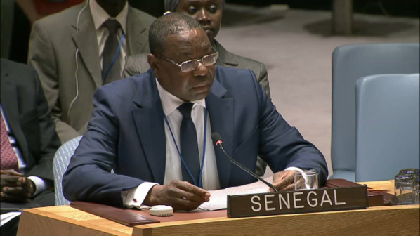 Conseil de sécurité: Mankeur Ndiaye dénonce les violences contre la Palestine Conseil de sécurité: Mankeur Ndiaye dénonce les violences contre la Palestine