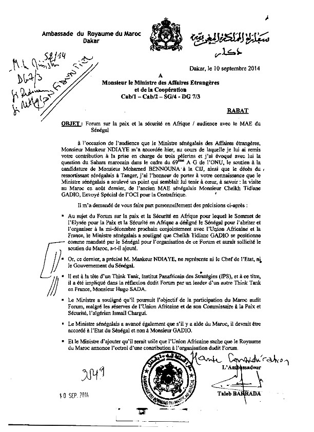 Après le démenti de l'Ambassade marocaine, Diaspora Saharaui revient à la charge et enfonce Mankeur N'diaye Après le démenti de l'Ambassade marocaine, Diaspora Saharaui revient à la charge et enfonce Mankeur N'diaye