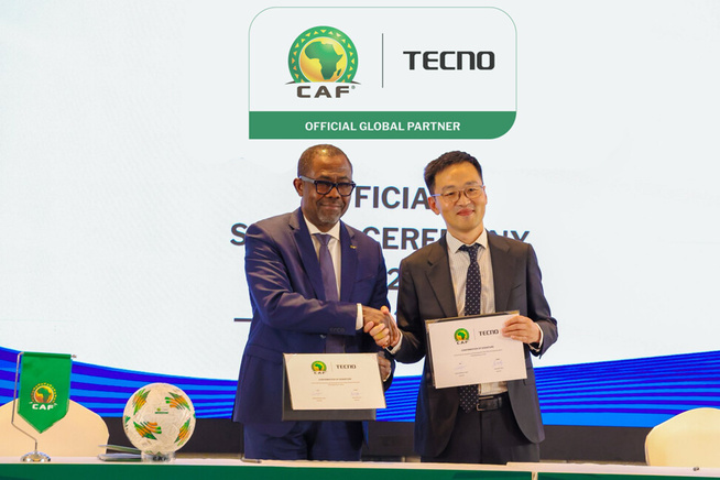 TECNO prolonge son partenariat avec la CAF et devient Partenaire Mondial Officiel de la CAN 2025 et 2027, tout en nourrissant le rêve des Africains à travers le football TECNO prolonge son partenariat avec la CAF et devient Partenaire Mondial Officiel de la CAN 2025 et 2027, tout en nourrissant le rêve des Africains à travers le football