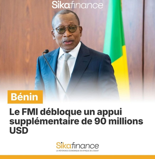 Le FMI a approuvé le décaissement de 90 millions USD en faveur du Bénin, saluant sa croissance de 7,5 % en 2024, son respect du critère de déficit de l’UEMOA dès 2024, et ses progrès dans la gestion budgétaire et climatique. Le FMI a approuvé le décaissement de 90 millions USD en faveur du Bénin, saluant sa croissance de 7,5 % en 2024, son respect du critère de déficit de l’UEMOA dès 2024, et ses progrès dans la gestion budgétaire et climatique.