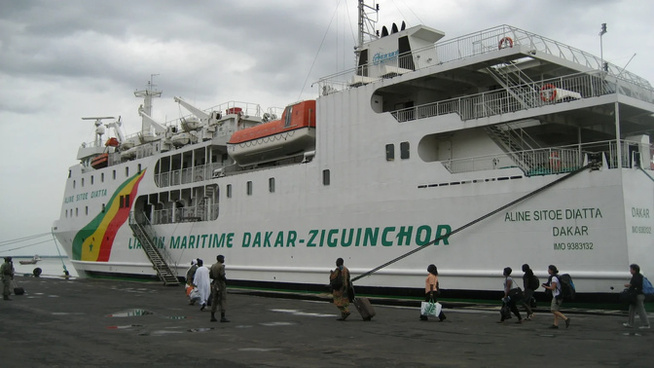 Suspension du navire Aline Sitoé Diatta : Réaménagement temporaire du transport maritime en Casamance Suspension du navire Aline Sitoé Diatta : Réaménagement temporaire du transport maritime en Casamance