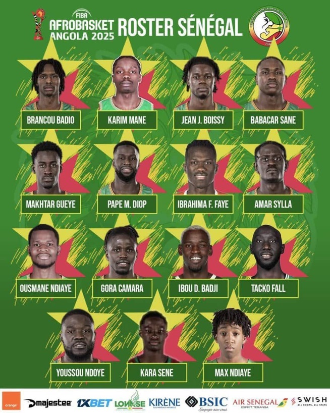 LISTE DES JOUEURS PRÉSÉLECTIONNÉS PAR L'ENTRAÎNEUR DESAGANA DIOP.