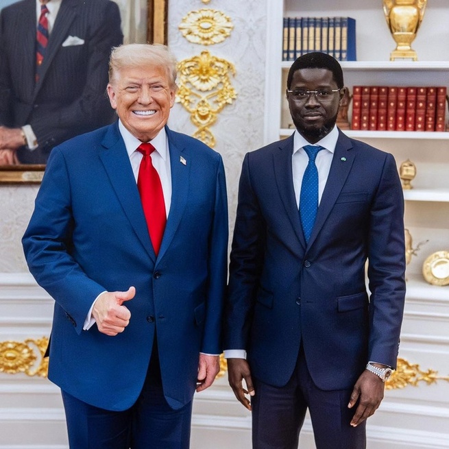 Pour son invitation et son accueil convivial à la Maison-Blanche: Le Président Bassirou Diomaye Faye remercie chaleureusement le Président Donald Trump