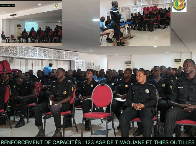 Sécurité de proximité : Les ASP de Thiès et de Tivaouane renforcent leurs compétences, avec une session de formation pour 123 agents Sécurité de proximité : Les ASP de Thiès et de Tivaouane renforcent leurs compétences, avec une session de formation pour 123 agents