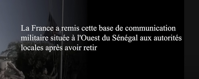 RÉVÉLATION CHOC : La France cède sa plus grande base d'espionnage, au Sénégal ! RÉVÉLATION CHOC : La France cède sa plus grande base d'espionnage, au Sénégal !