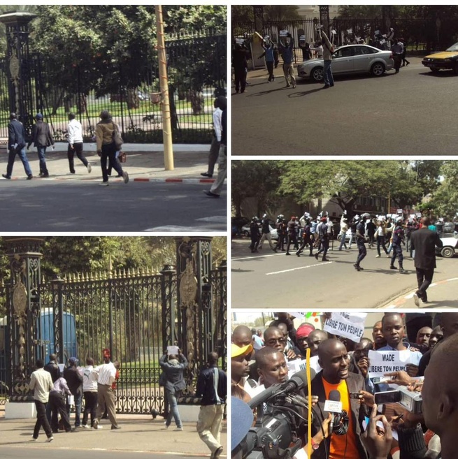 Face aux grilles du Palais : hommage à Badara Gadiaga