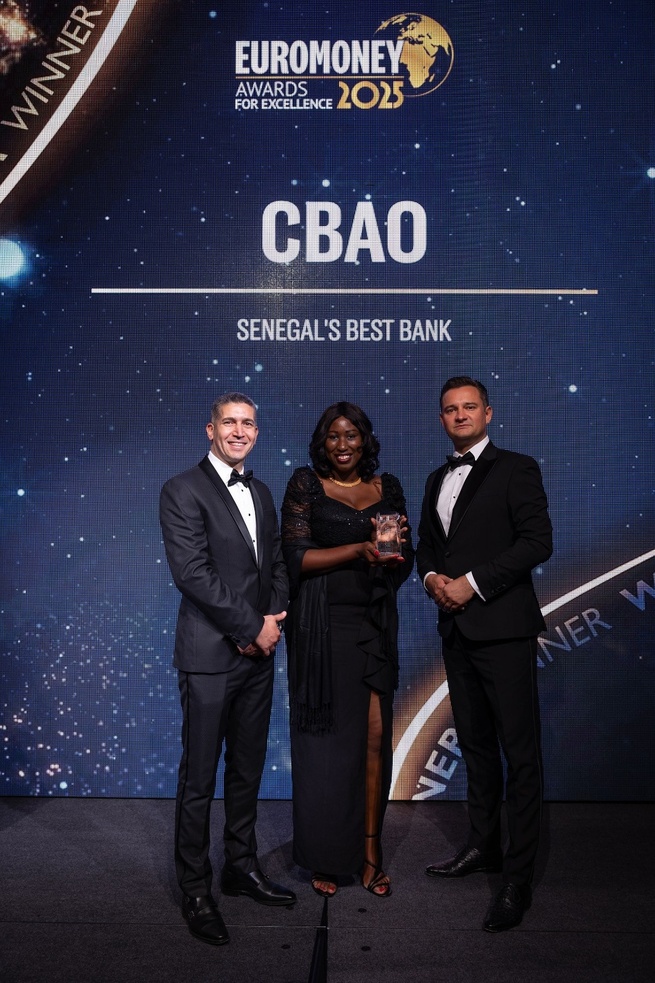 CBAO sacrée meilleure banque au Sénégal par Euromoney en 2025