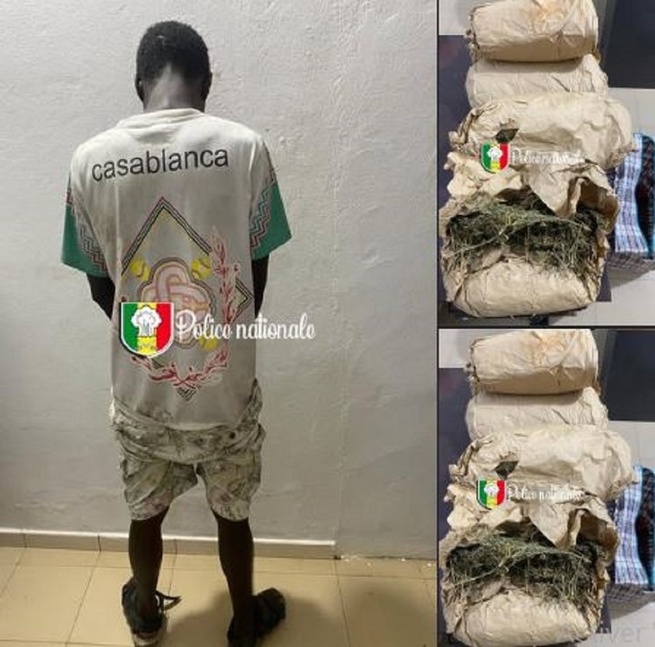 Bargny : 5 kg de chanvre indien saisis après une filature et une course-poursuite Bargny : 5 kg de chanvre indien saisis après une filature et une course-poursuite