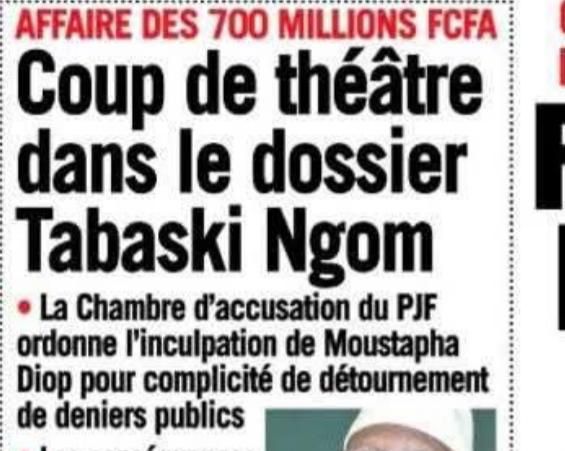 Dossier Moustapha Diop- Tabaski Ngom .Qui croire ? De 700 millions de francs CFA à 400 millions de Francs CFA . Les juges ne s’entendent pas … Dossier Moustapha Diop- Tabaski Ngom .Qui croire ? De 700 millions de francs CFA à 400 millions de Francs CFA . Les juges ne s’entendent pas …