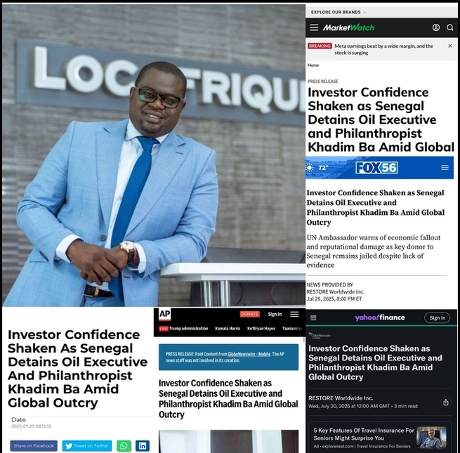 Dr. Obeng, ambassadeur de la paix des NU et des médias américains, internationalisent l’affaire Khadim Ba vs Douanes sénégalaises Dr. Obeng, ambassadeur de la paix des NU et des médias américains, internationalisent l’affaire Khadim Ba vs Douanes sénégalaises