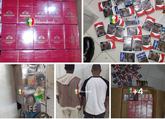Thiaroye : deux arrestations et saisie de drogue et de cigarettes de contrebande Thiaroye : deux arrestations et saisie de drogue et de cigarettes de contrebande
